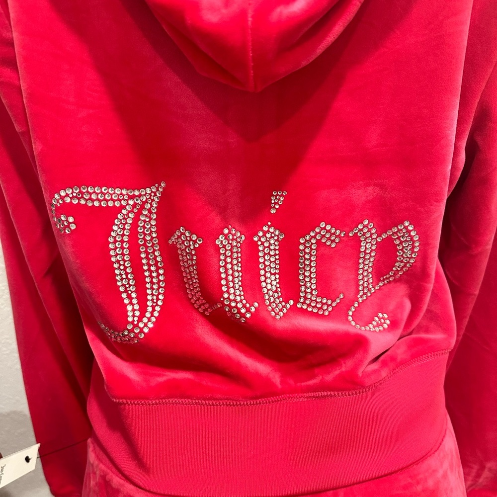 Juicy Couture rhinestone jacket pink vixen pink